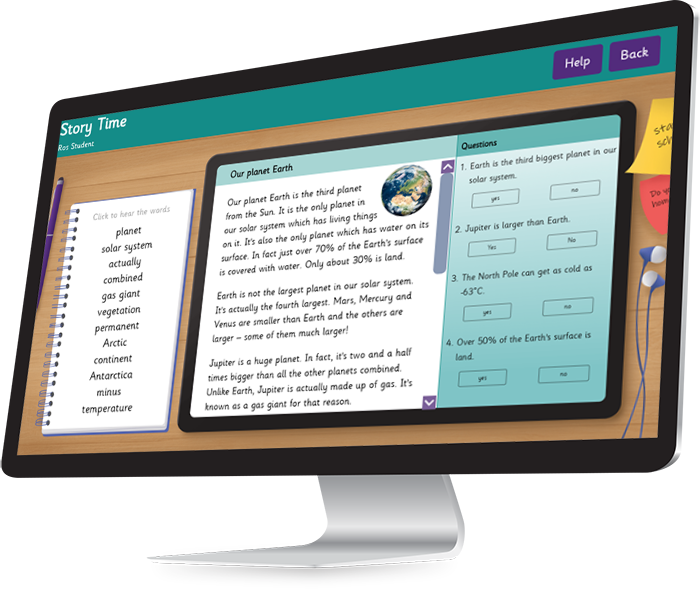 StepsWeb on a computer