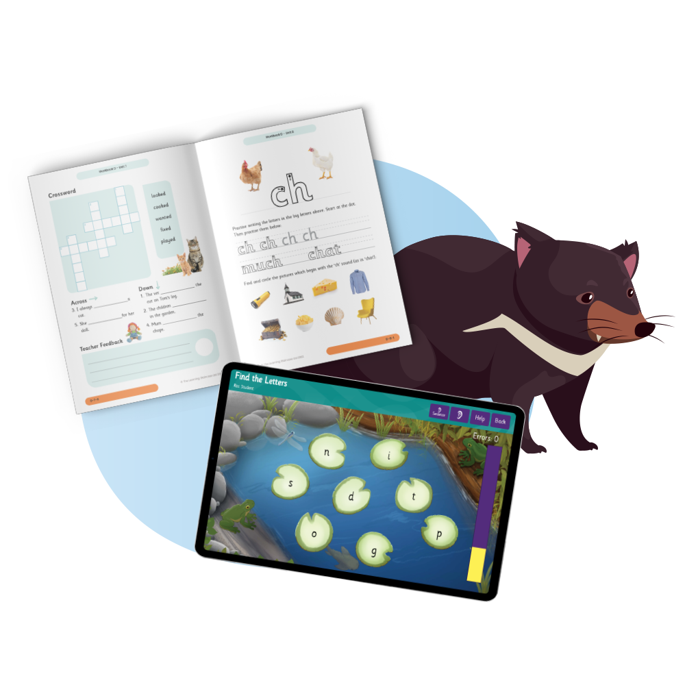 TAS workbook and tablet