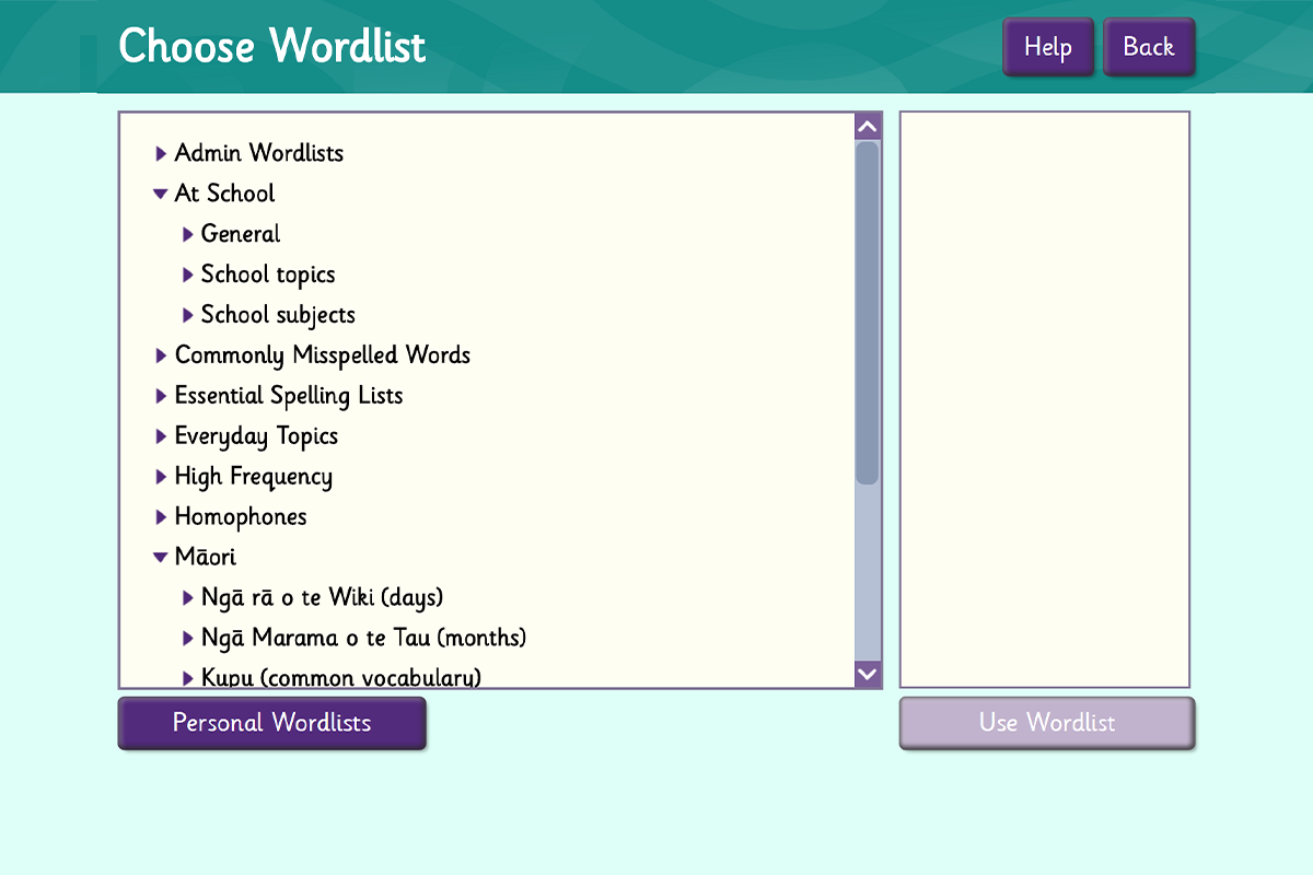 wordlist-menu